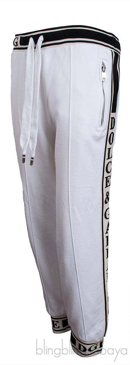 White Logo Jogger