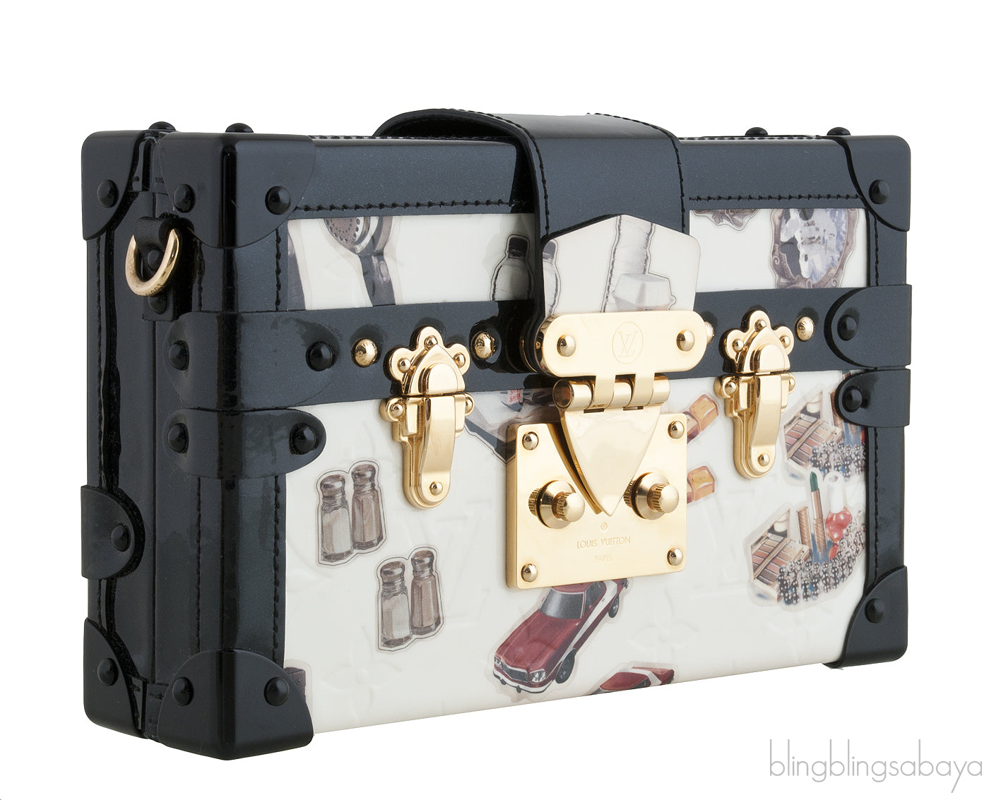 Petite Malle Sticker Clutch Bag