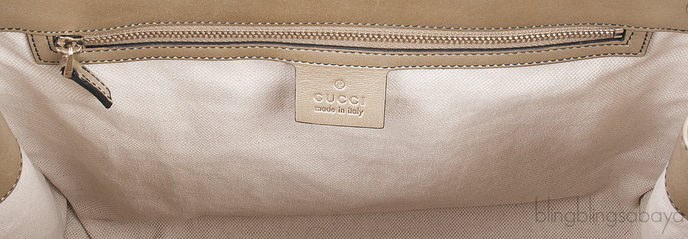 Emily Light Gold Guccissima Shoulder Bag