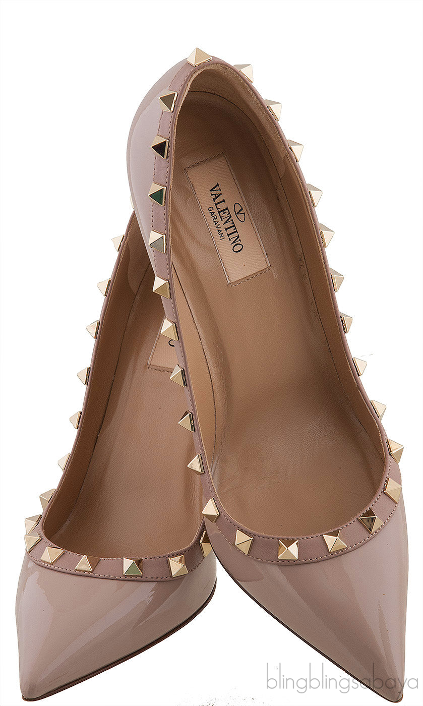 Pastel Beige Rockstud Pump