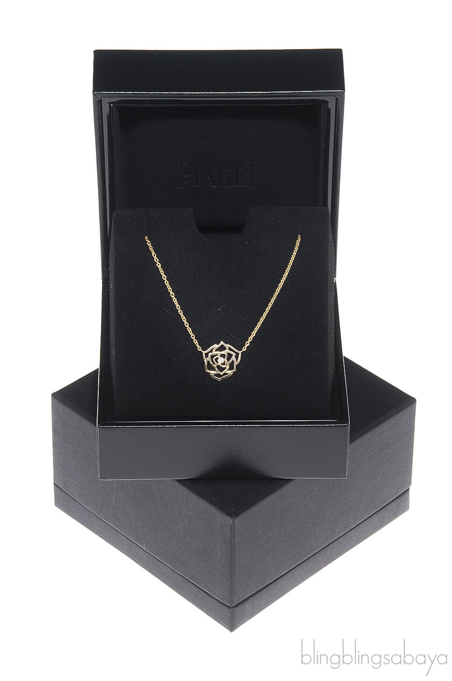 Rose Diamond Yellow Gold Necklace