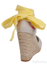 Canvas Monogram Wedge Espadrilles