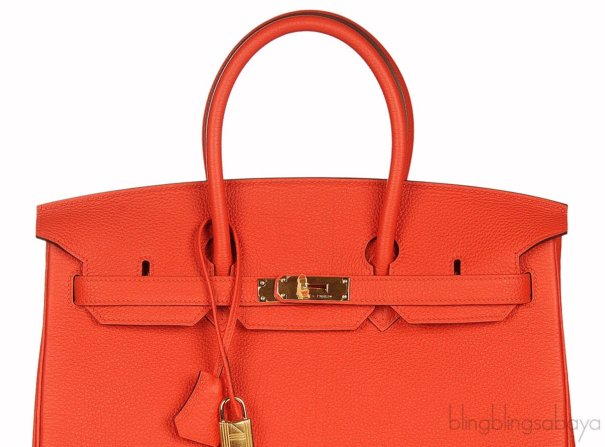 Birkin 35 Capucine Togo GHW