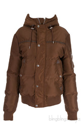 Brown Winter Jacket with Hoodie