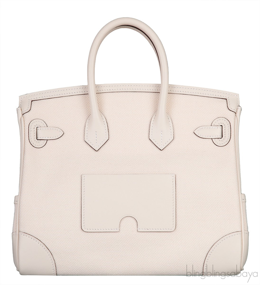 Birkin 25 Cargo Nata Toile Goeland Bag Swift PHW