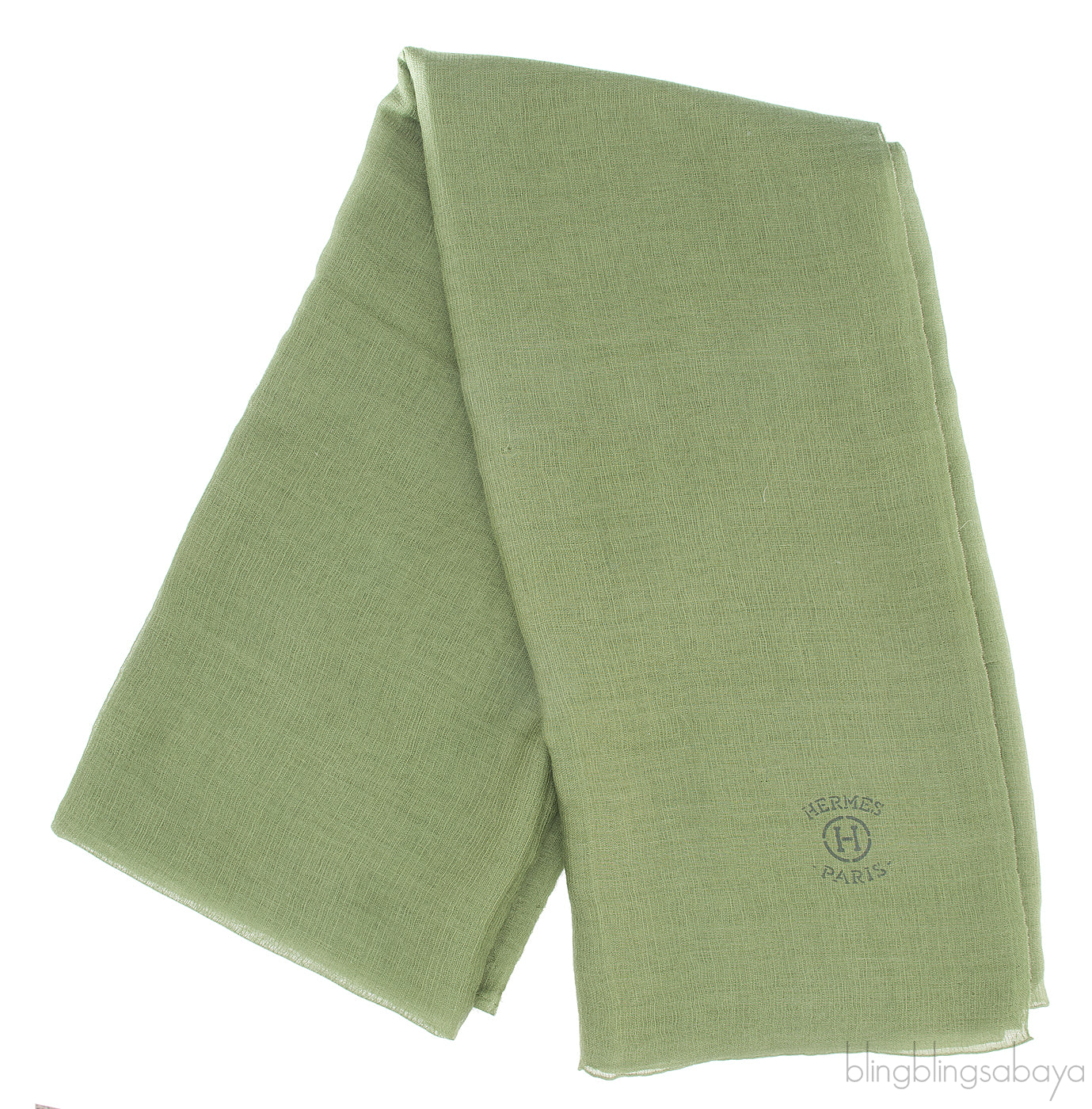 Moss Green Plain Shawl