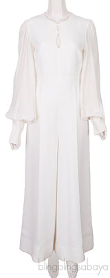 Ivory Long Sleeves Jumpsuit