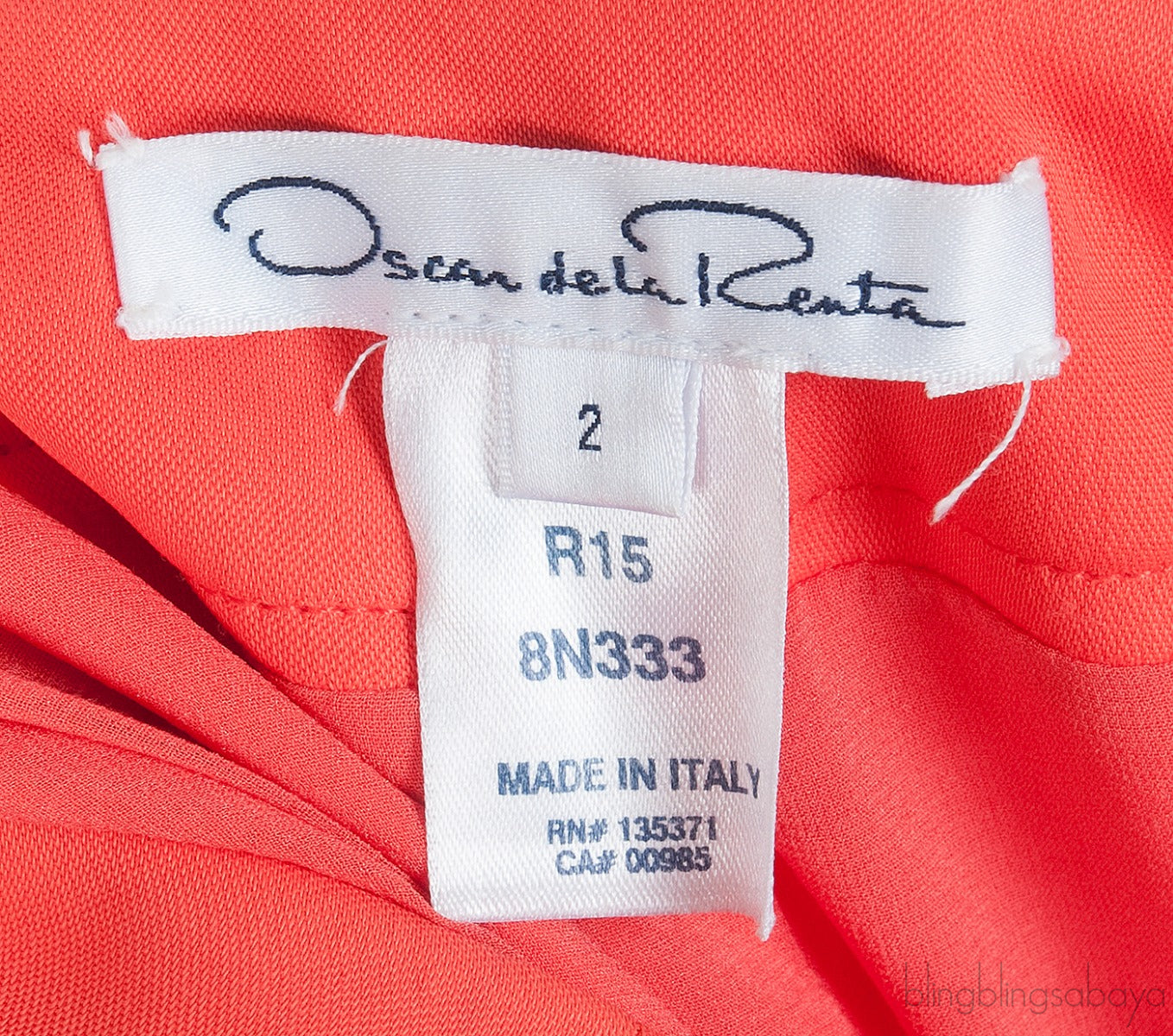 Orange High Rise Trouser
