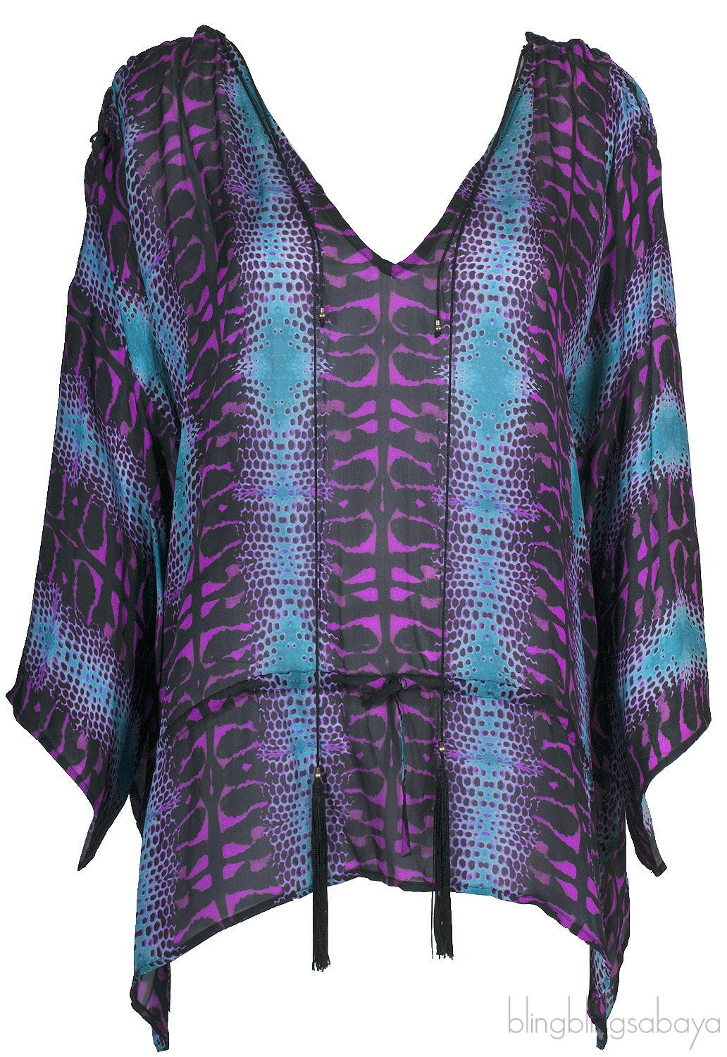 Snake Print Oversized Top