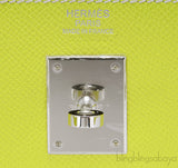 Kelly 32 Bi-color Lime Epsom Retourne