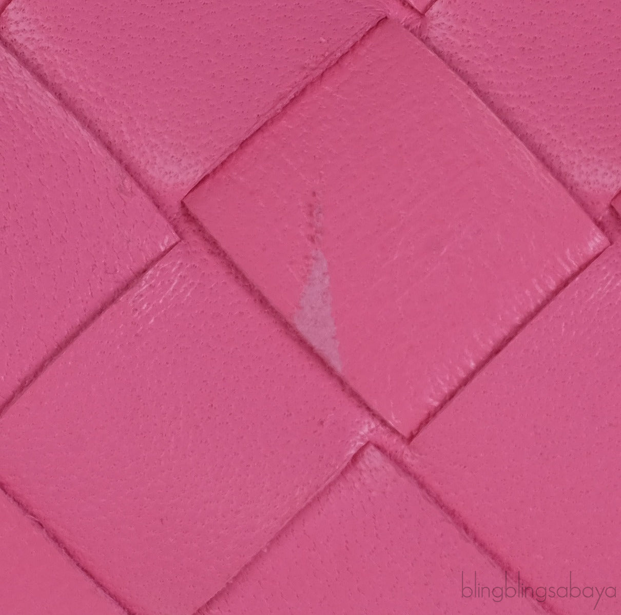 Pink Jodie Mini Knotted Intrecciato Leather Tote
