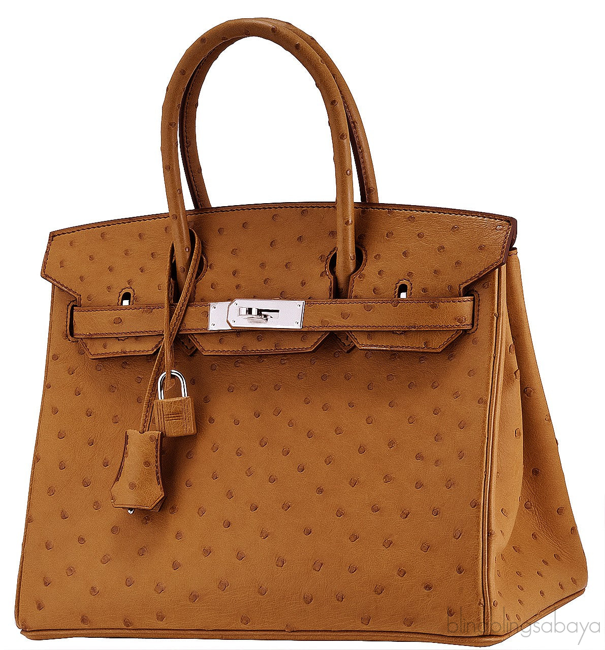 Birkin 30 Ostrich Gold PHW