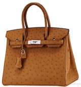 Birkin 30 Ostrich Gold PHW