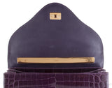 Signature Amethyst Crocodile Bag