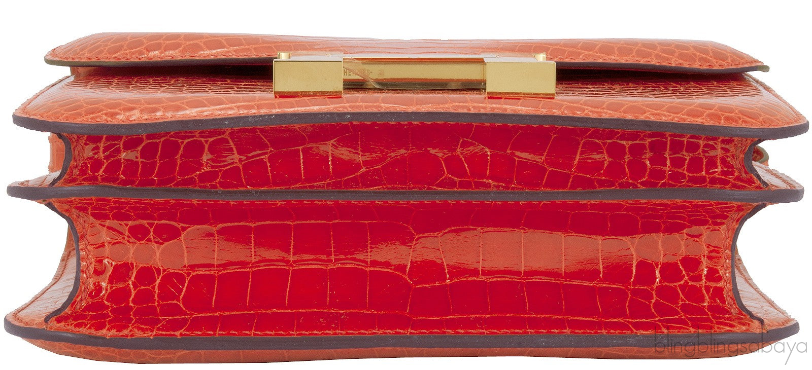 Constance Mini Orange Poppy Croc