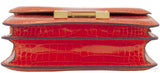 Constance Mini Orange Poppy Croc