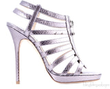 Glenys Python Sandals