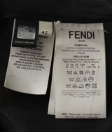 Fendi Green Embellished Long Sleeve Mini Dress M