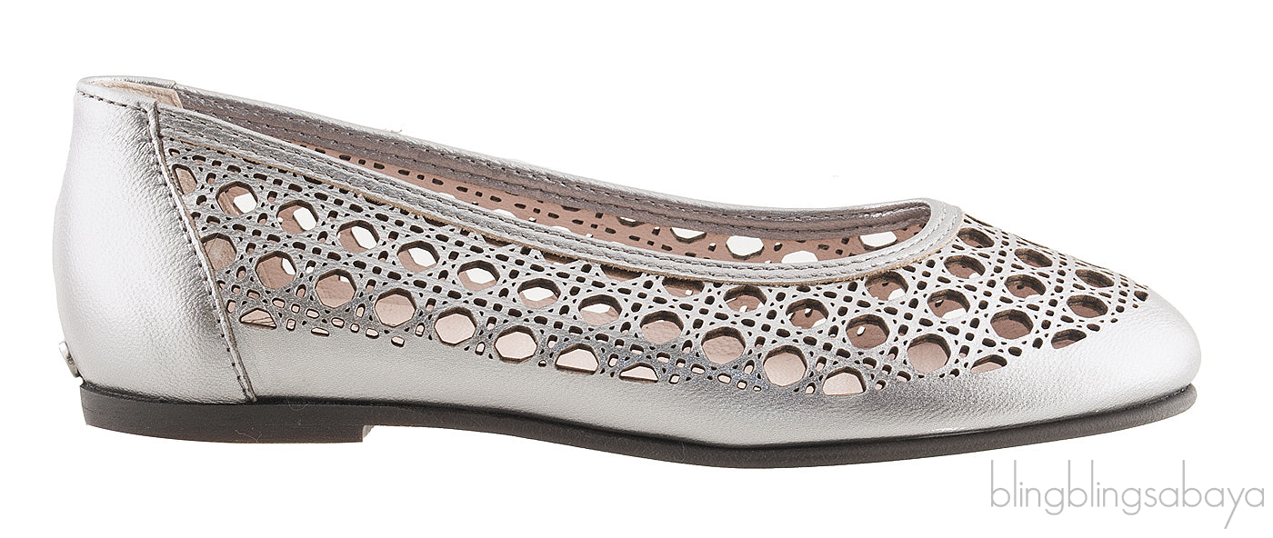 Laser Cut Cannage Girls Flat