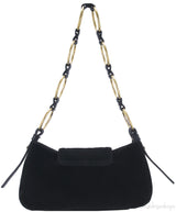 Black Suede Shoulder Bag