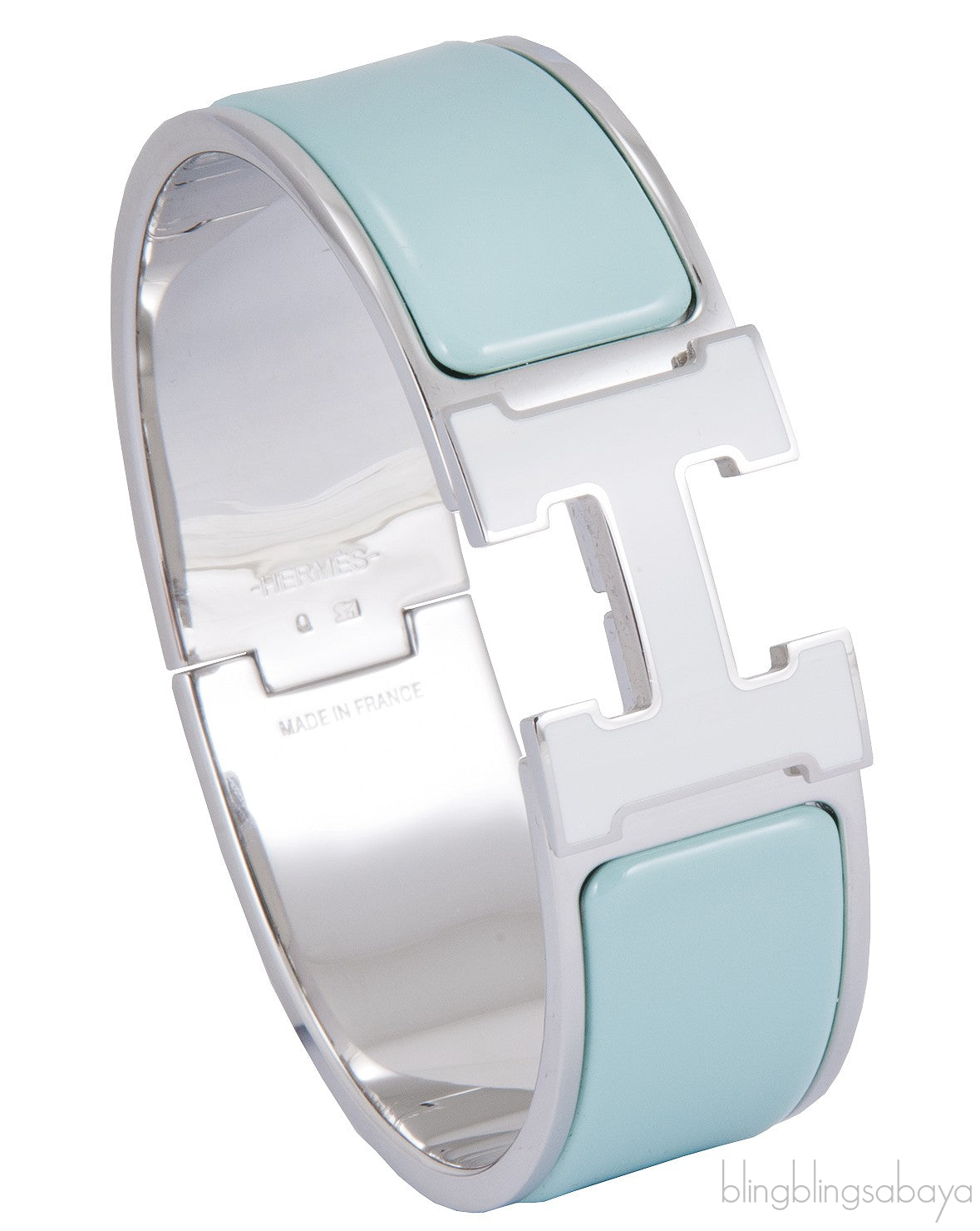 Bi-color Clic Clac H Wide Bracelet