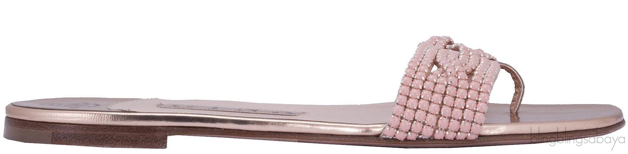 Peach & Rose Gold Slip-on Flat