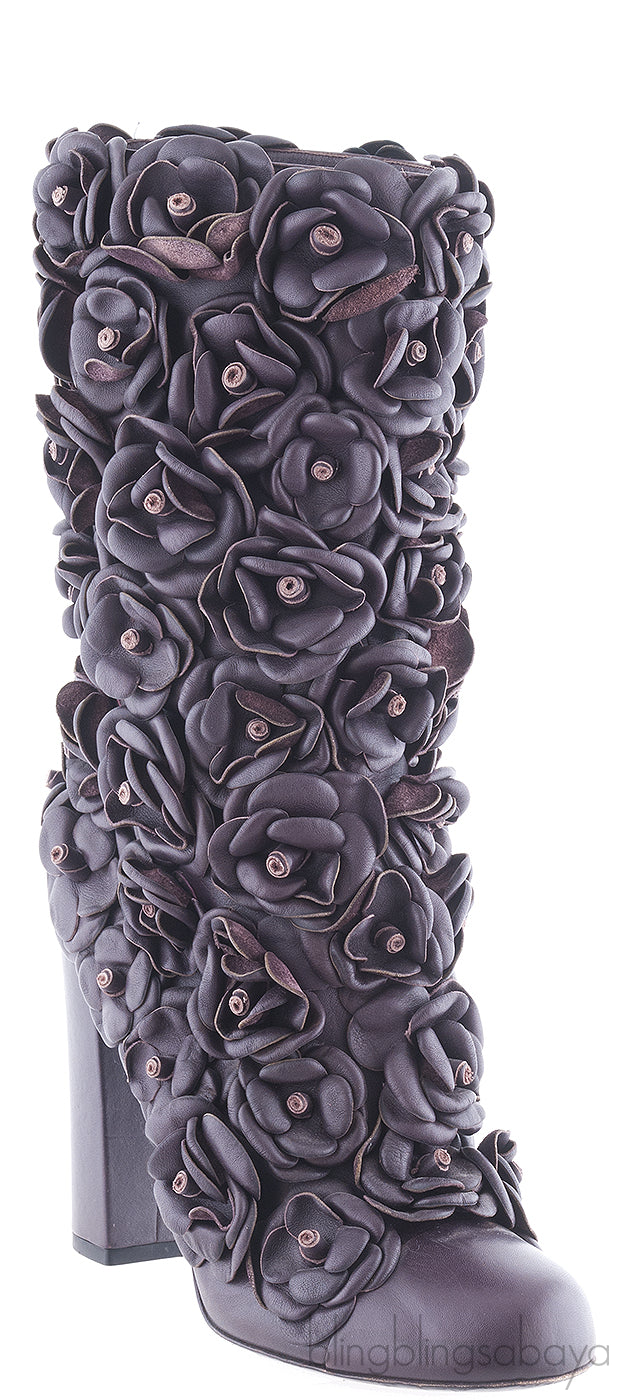 Camellia Leather Boots