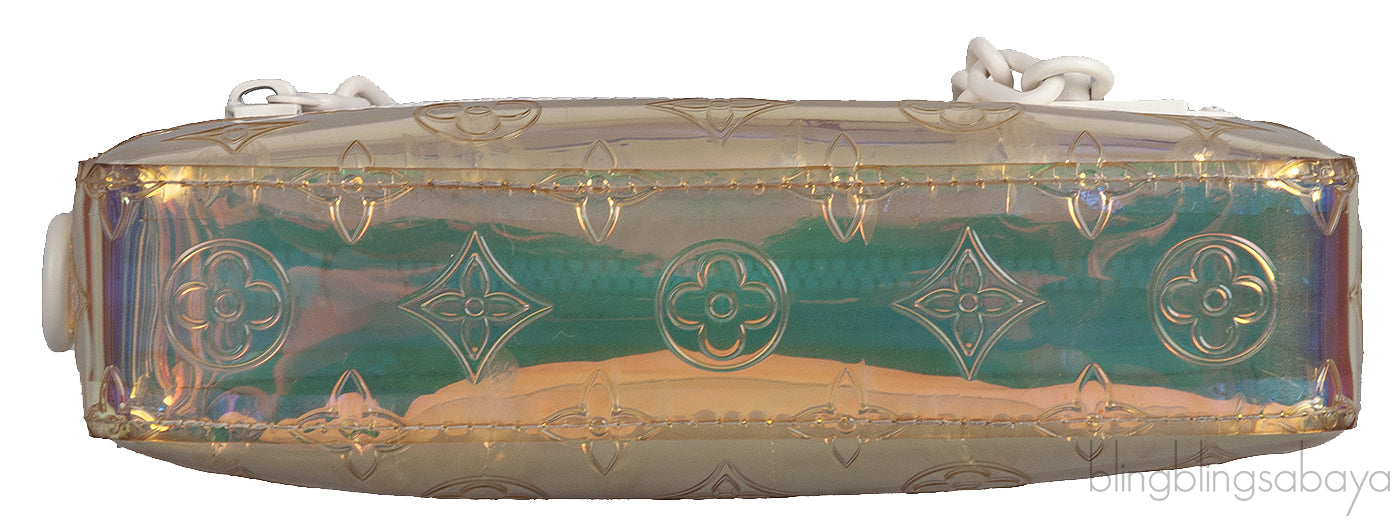 Virgil Prism Monogram Hologram Wristlet Bag