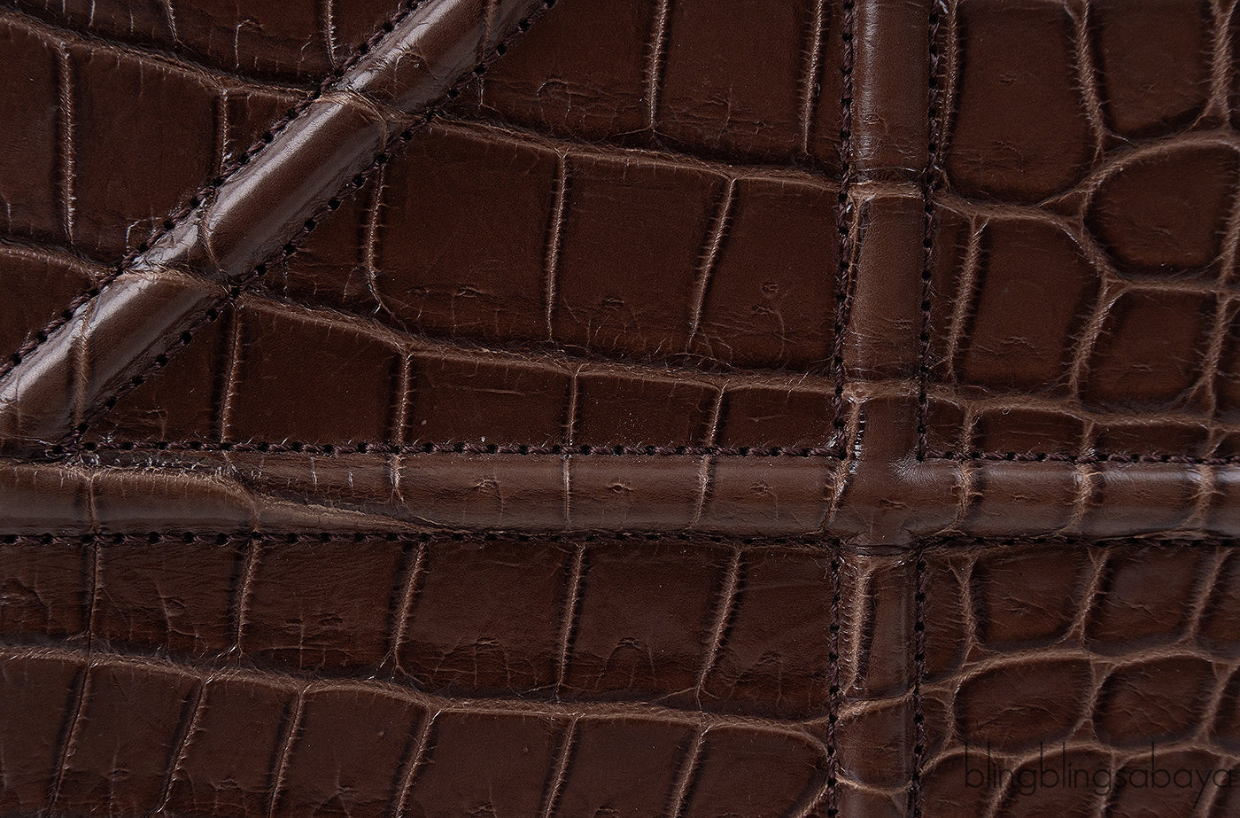 Christian Dior Diorama Brown Crocodile Flap Bag