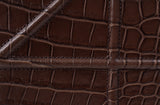 Christian Dior Diorama Brown Crocodile Flap Bag