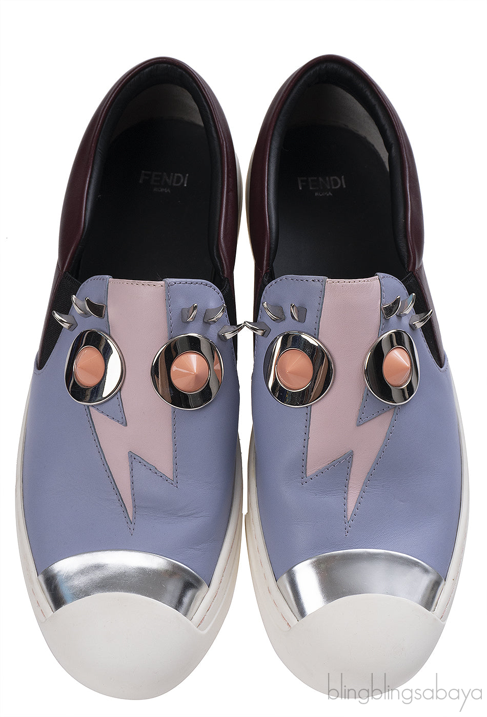 Fendi Monster Slip On Sneakers