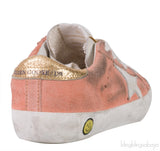 Coral & Gold Super Star Kids Sneaker