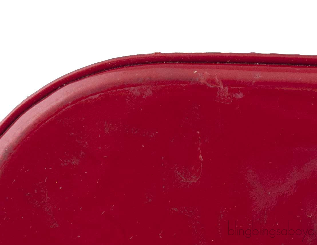Alma Red Monogram Vernis Bag