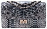 2.55 Reissue Alligator Grey Flap Bag