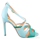 Bi-color Strappy Heels