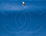 Classic Jumbo Blue Python Flap Bag