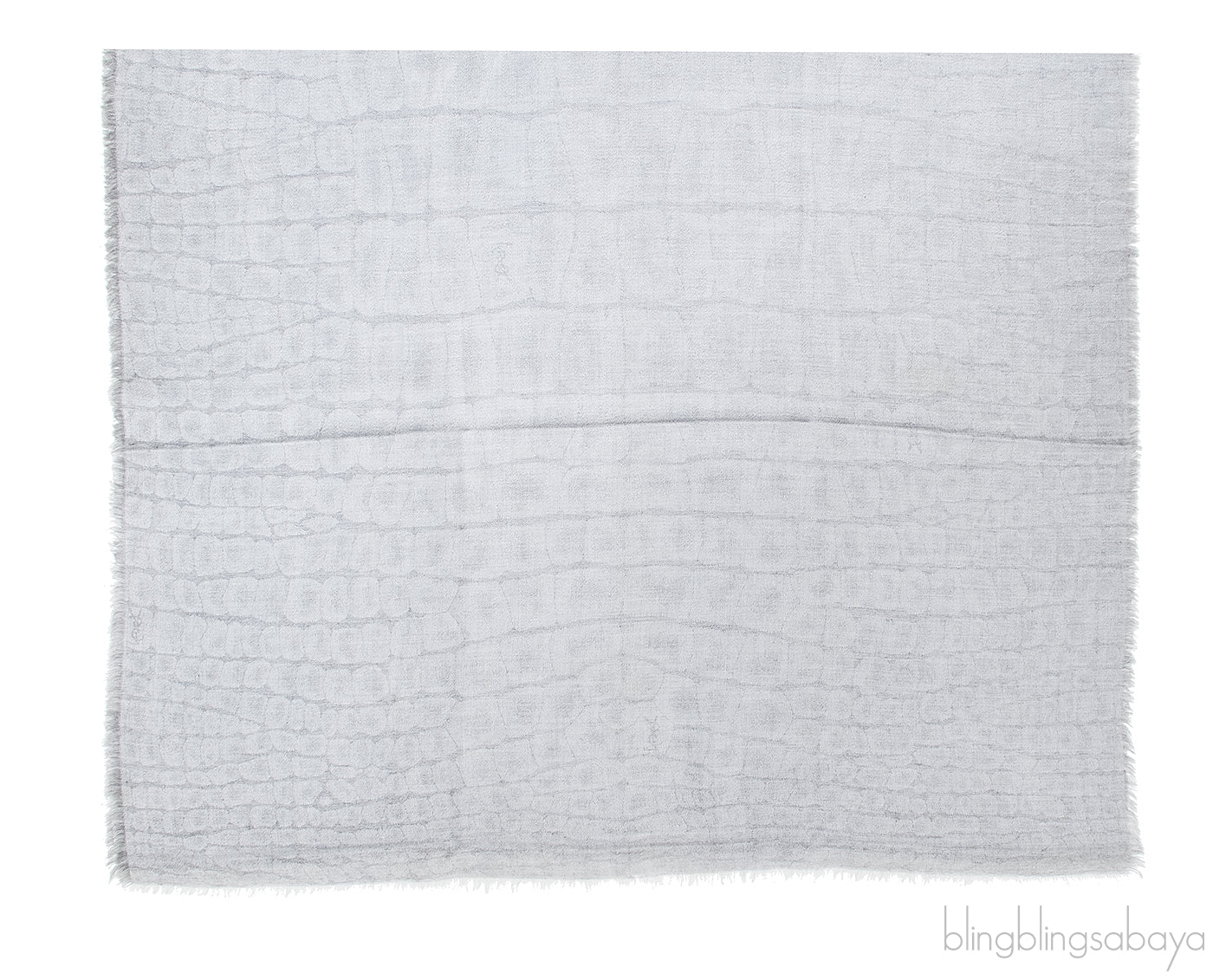 Crocodile Print Grey Stole
