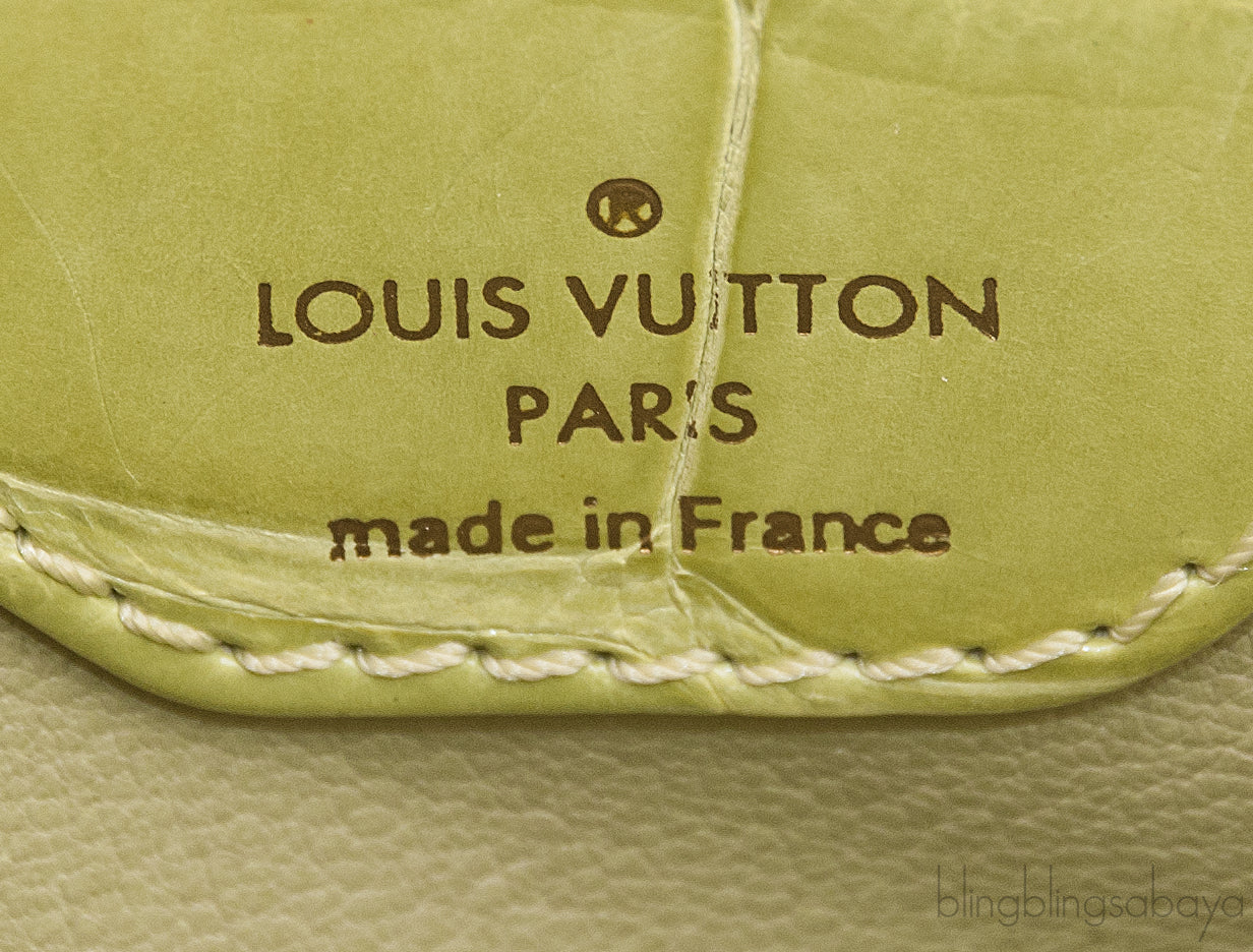 Capucine Crocodile Vert  d\'eau BB