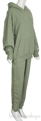 Avocado Green Hoodie & Trouser
