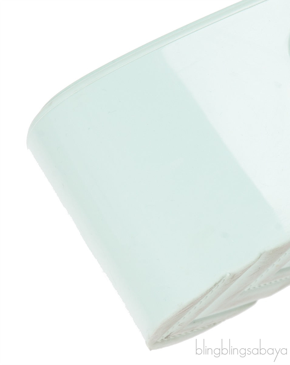 Gucci Rubber Slide Pastel Green Sandals