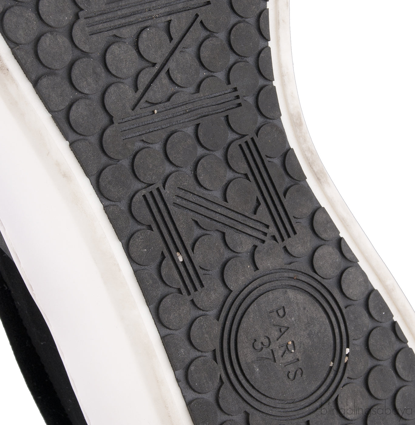 Black Velvet Logo Slip-on Platform