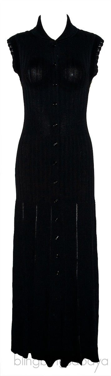 Black Knitted Dress