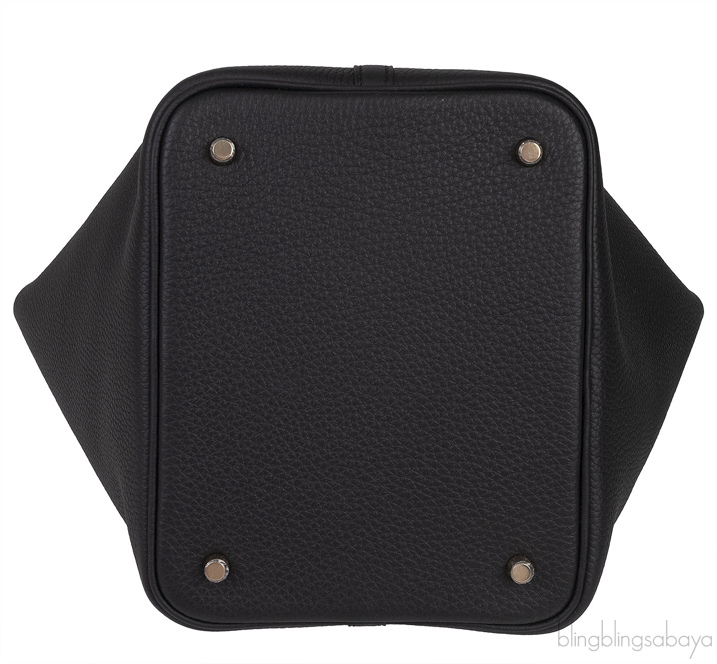 Picotin Lock 22 Black Taurillon Clemence GHW
