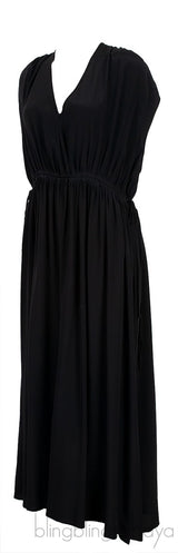 Black Ruched Dress