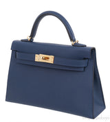 Kelly 20 Epsom Navy Blue GHW