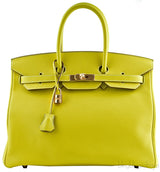 Birkin 35 Lime Swift