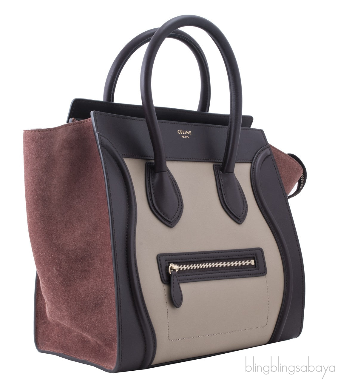 Mini Luggage Tricolor Beige