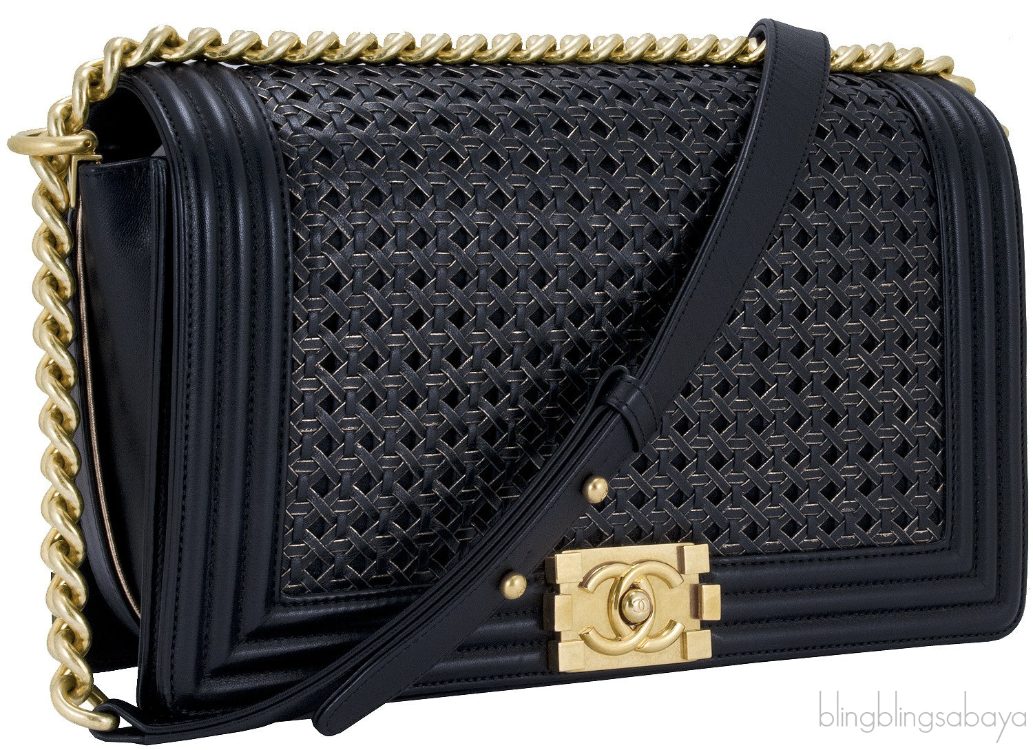Braided Le Boy Flap Bag