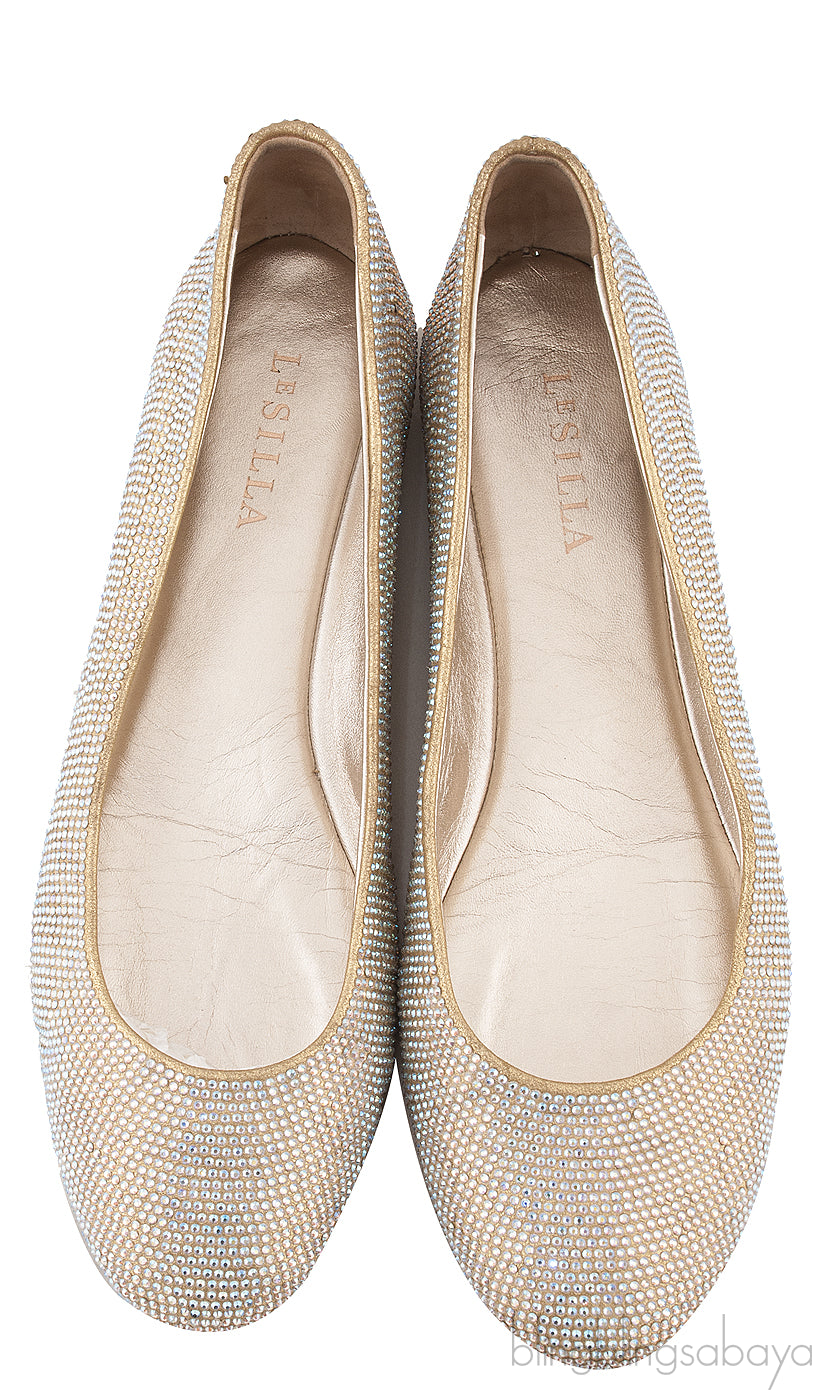 Crystal Embellished Ballet Flat