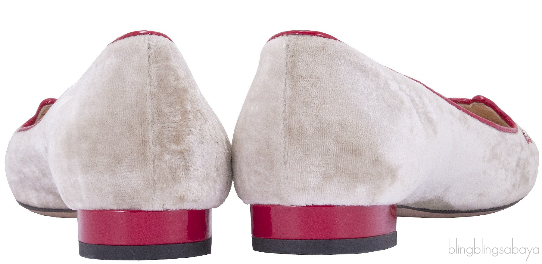 Kitty Sunglasses Beige Flat Shoes
